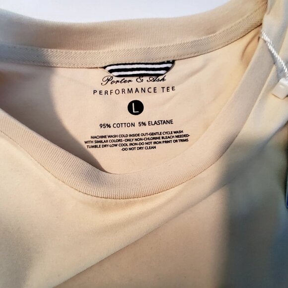Porter & Ash Performance Tee Lightweight Stretch T Shirt L  Stretchable fabric - Picture 9 of 11